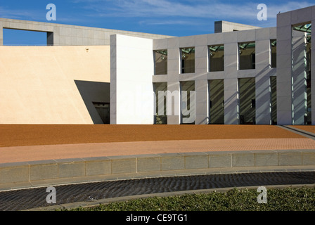 Caractéristiques architecturales de la Maison du Parlement, Canberra, Territoire de la capitale australienne, Australie Banque D'Images