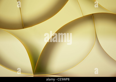 Image de fond macro modèle origami faites des feuilles de papier, on white Banque D'Images