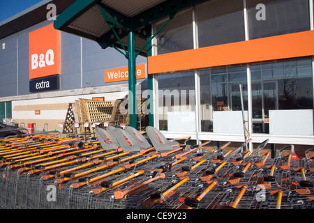 B & Q très DIY superstore Anglia Retail Park, Ipswich, Angleterre Banque D'Images