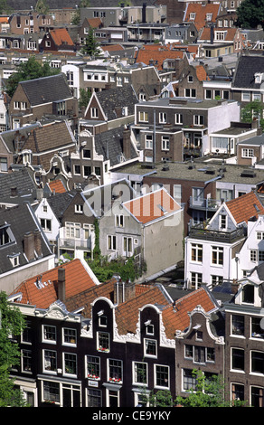 Quartier du Jordaan, vieille ville d'Amsterdam. La Hollande. Banque D'Images