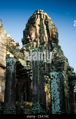 Le Bayon, Angkot Thom, Angkor, Siem Reap, Cambodge Banque D'Images