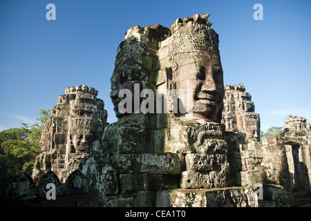 Le Bayon, Angkot Thom, Angkor, Siem Reap, Cambodge Banque D'Images