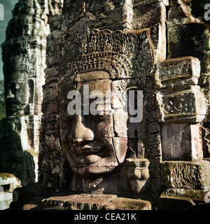 Le Bayon, Angkot Thom. Angkor, Siem Reap, Cambodge. UNESCO World Heritage Site. Banque D'Images