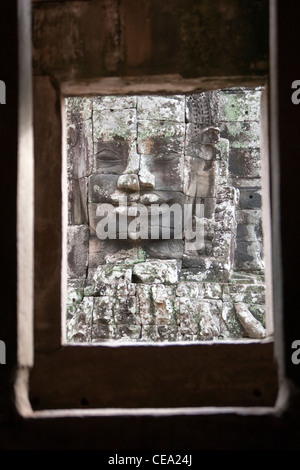 Le Bayon, Angkot Thom. Angkor, Siem Reap, Cambodge. UNESCO World Heritage Site. Banque D'Images