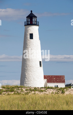 Grand Point Lighthouse, Coskata-Coatue Wildlife Refuge, Nantucket, USA. Banque D'Images