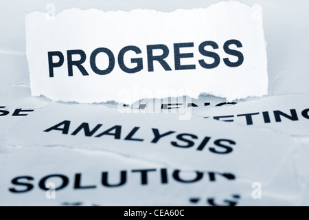 progrès Banque D'Images