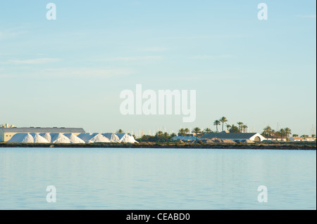 Mine de sel, à La Manga del Mar Menor, Murcia, Espagne Banque D'Images