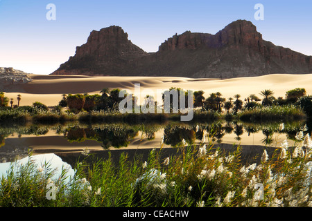 Ounianga lake, région de l'Erdi, au Tchad Banque D'Images