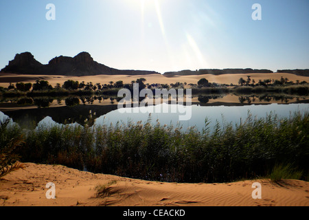 Ounianga lake, région de l'Erdi, au Tchad Banque D'Images