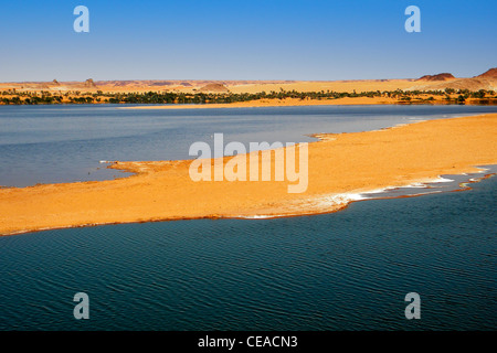 Ounianga Kebir lake, région de l'Erdi, au Tchad Banque D'Images