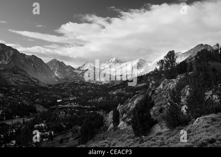 Un paysage extraordinaire, image en noir et blanc Banque D'Images