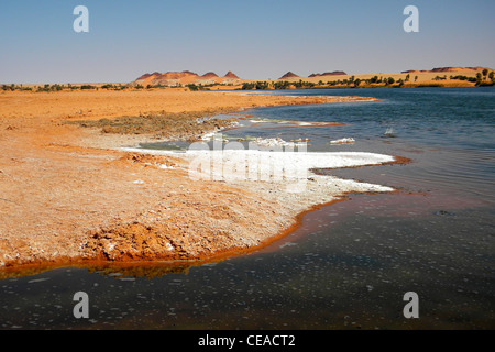 Ounianga Kebir lake, région de l'Erdi, au Tchad Banque D'Images