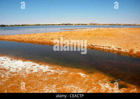 Ounianga Kebir lake, région de l'Erdi, au Tchad Banque D'Images