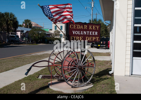 Cedar Key Volunteer Fire Department, Florida, United States, USA Banque D'Images