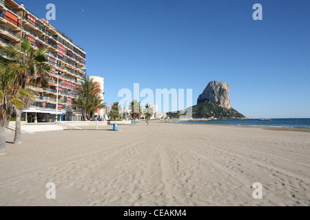 Le Penon de lfach près de Calpe, Costa Blanca, Espagne Banque D'Images