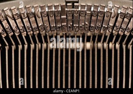 Machine à écrire à l'ancienne Banque D'Images
