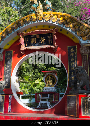 dh Feng Shui chinois REPULSE BAY HONG KONG Fung Shui porte rond cercle porte chanceux chine bonne chance temple taoïste daoïsme taoïsme Banque D'Images