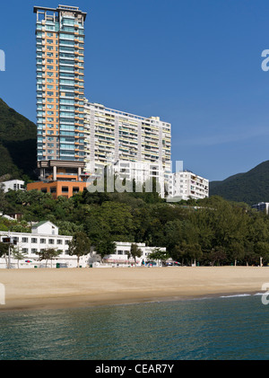 dh Repulse Bay Beach REPULSE BAY HONG KONG Beach colonial bâtiment de luxe immeuble de haute élévation appartements chine grands bâtiments moderne tour île Banque D'Images