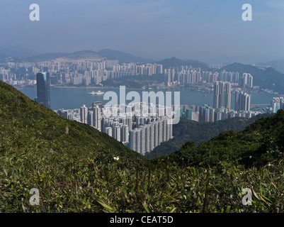 Dh Quarry Bay, HONG KONG le logement public highrise appartements autour de Hong Kong HARBOUR EAST Banque D'Images