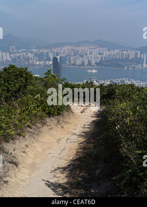 dh braemar Hill Footpath CARRIÈRE BAY HONG KONG Walking Footpaths Dans les collines derrière Braemar colline hors du parc de campagne Banque D'Images