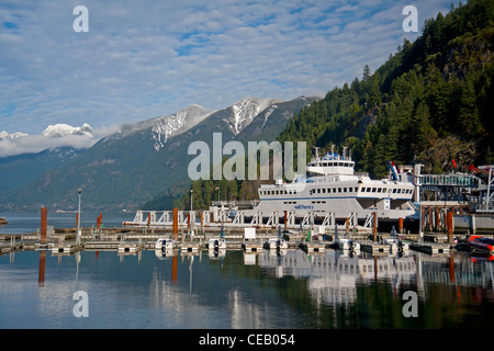 Le terminal de ferry à Horseshoe Bay, Vancouver, Colombie-Britannique. Le Canada. 7922 SCO Banque D'Images