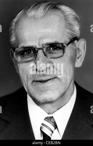 Willi Stoph - *09.07.1914 -13.04.1999 : Premier Ministre de la RDA. Banque D'Images