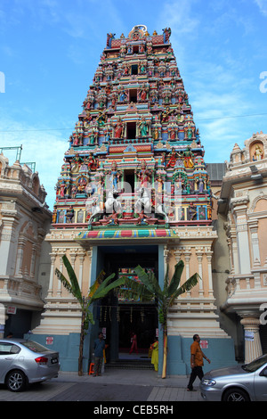 Sri Mariamman temple hindou à Kuala Lumpur, Malaisie Banque D'Images