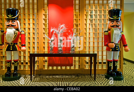 Décorations de Noël à l'hôtel Hyatt Regency Hotel, San Francisco, Californie Banque D'Images