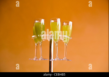 Verres à apéritif à l'occasion d'un mariage Un mariage italien Banque D'Images