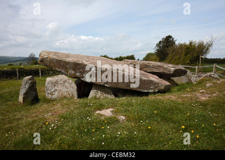 Arthur's Stone chambre funéraire néolithique près de Dorstone/Brewardine Herefordshire Banque D'Images