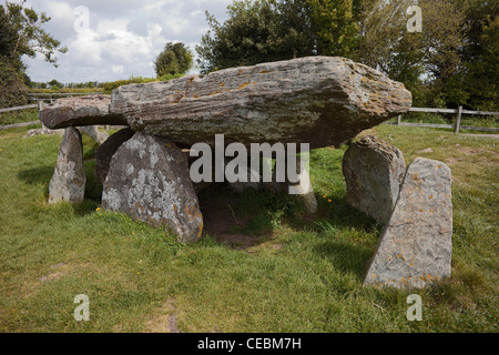 Arthur's Stone chambre funéraire néolithique près de Dorstone/Brewardine Herefordshire Banque D'Images