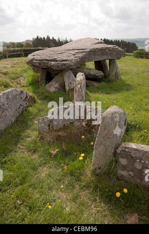 Arthur's Stone chambre funéraire néolithique près de Dorstone/Brewardine Herefordshire Banque D'Images