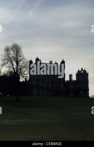 Wollaton Hall, Nottingham, Angleterre. Utilisé comme emplacement pour Wayne Manor dans le film Batman The Dark Knight Rises Banque D'Images