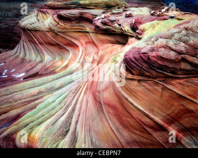 Sandtone Coyote Buttes North dans la formation, l'onde. Paria Canyon Vermillion Cliffs Wilderness. Utah/Arizona Banque D'Images