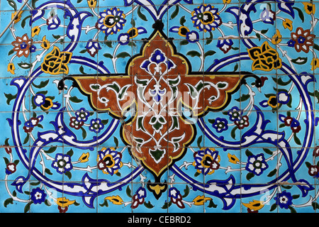 À partir de détails colorés mosquée iranienne à Dubaï Banque D'Images