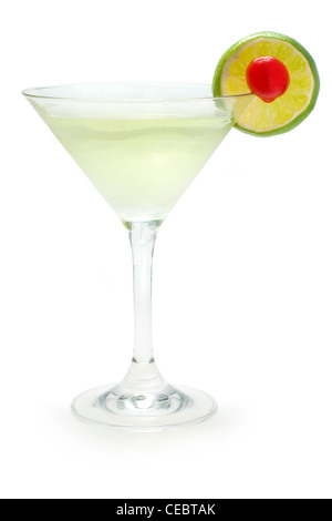 Daiquiri (rhum blanc, triple sec, sirop de sucre, le jus de lime, la glace) Banque D'Images