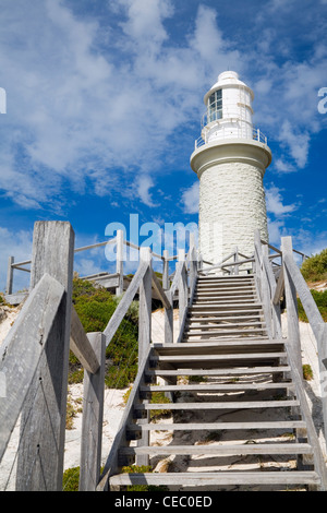 Escalier menant à Bathurst Phare. Rottnest Island, Australie occidentale, Australie. Banque D'Images