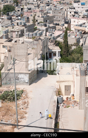 Bhetlehem,Betlemme, Camp de réfugiés de Deheishe view Banque D'Images
