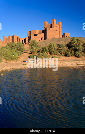 Le Maroc, la vallée du Draa, ait Hamou ou dit Kasbah Banque D'Images