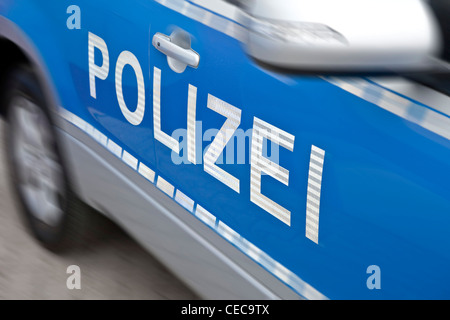 Voiture de police en allemagne - voiture de police allemand Banque D'Images