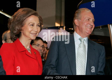 Le Roi Juan Carlos I et La Reine Sofia d'Espagne Banque D'Images