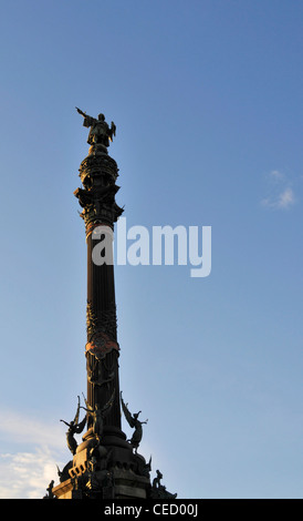 Statue de Columbus, Barcelone, Espagne Banque D'Images
