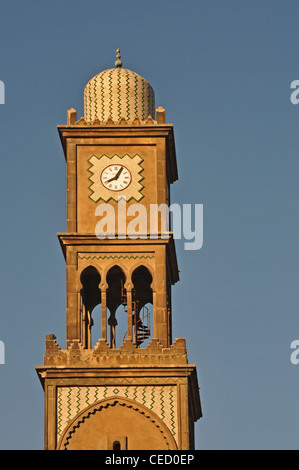 L'AFRIQUE DU NORD, Maroc, Casablanca, Marché Central, Bell Tower Banque D'Images