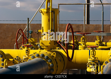 L'usine de gaz en Tunisie Banque D'Images