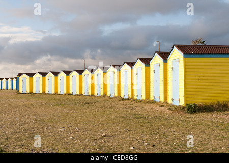 Beach Hut à Littlehampton, sur la côte du Sussex Banque D'Images