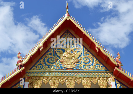 Temple Wat Chalong, la plus grande et la plus importante des 29 temples bouddhistes de l'île de Phuket, Thaïlande, Asie Banque D'Images