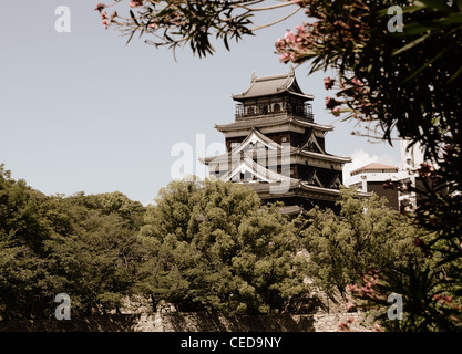 Château d'Hiroshima à Hiroshima, au Japon. Banque D'Images