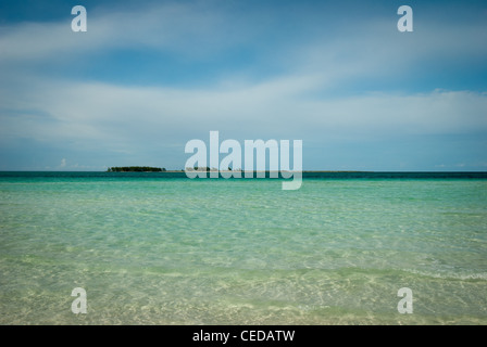 Playa Pilar de Cayo Guillermo, l'archipel de Camagüey, Banque D'Images