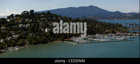 Photographie aérienne Belvedere, Mount Tamalpais Marin County, Californie Banque D'Images