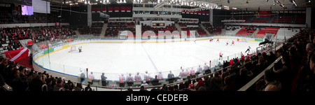 Panorama de hockey stadium Banque D'Images
